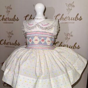 White Swiss Dot Dress