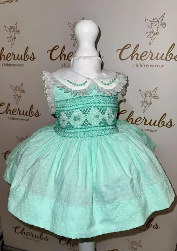 Mint Swiss Dot Dress