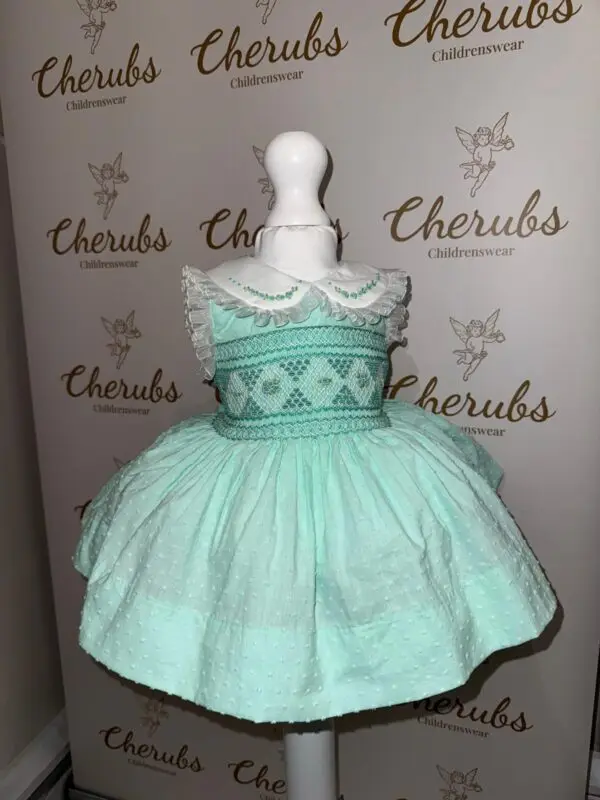 Mint Swiss Dot Dress - Image 2