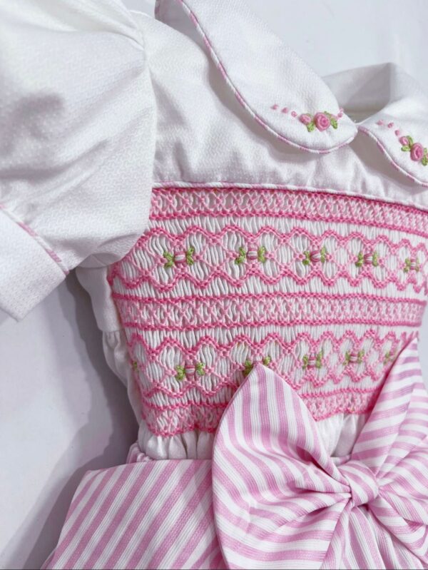 Candy Striped Pink Romper - Image 2