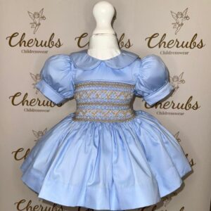 Blue and Tan Smock