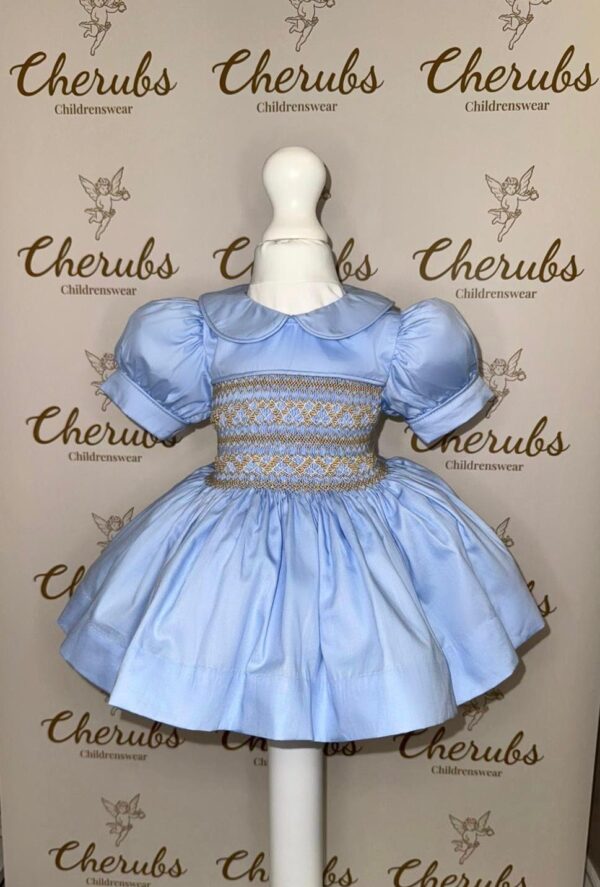 Blue and Tan Smock