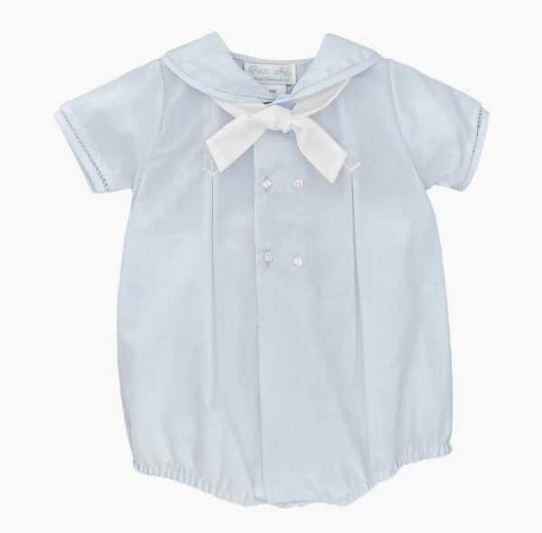Romper With Anchor Embroidery