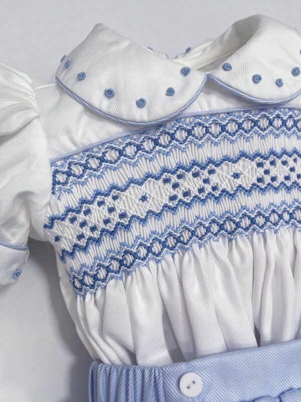 Boys Blue Smocked Suit