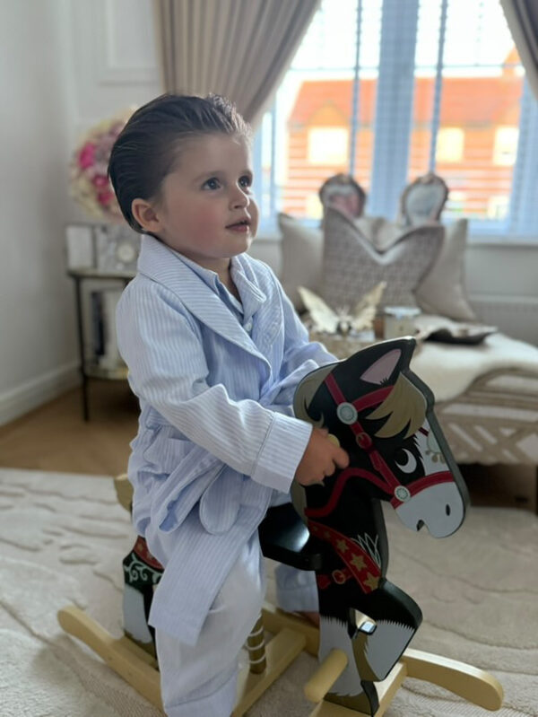Boys Blue Pyjamas and Night Gown - Image 2