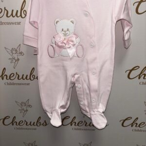 Pink Teddy Bear Baby Grow