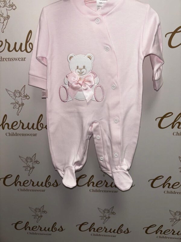Pink Teddy Bear Baby Grow