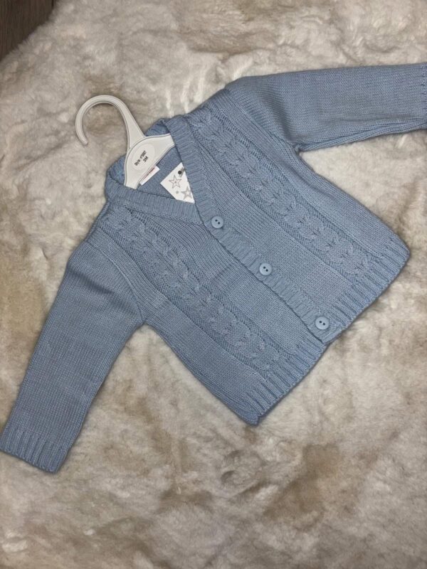 Boys Blue Knit Cardigan