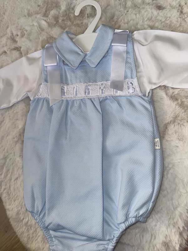 Blue Long Sleeve Spanish Romper