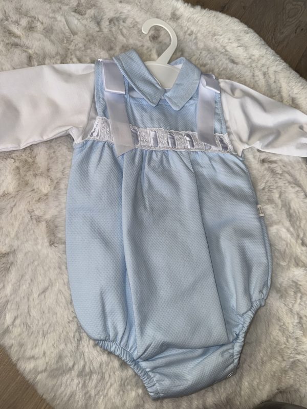 Blue Long Sleeve Spanish Romper - Image 2