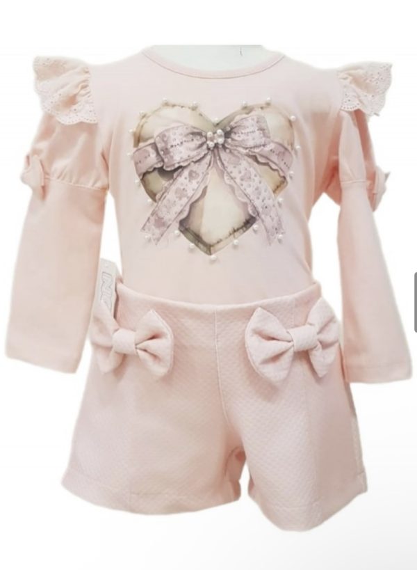 Girls Pink Shorts & Top Set