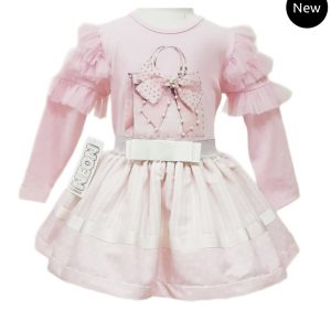 Girls Pink Skirt & Top