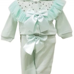 Girls Ribbon Mint Tracksuit