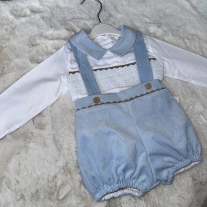 Blue Dungaree Style Smock
