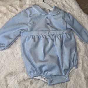 Blue Long Sleeve Romper