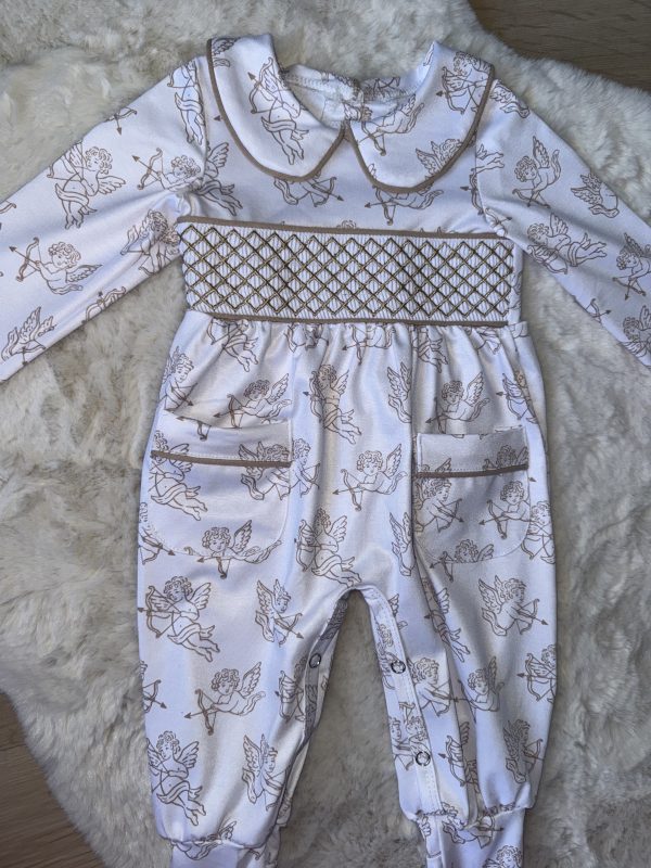 Cherubs Smocked Baby Grow - Image 3
