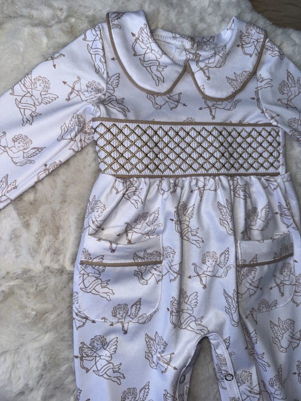 Cherubs Smocked Baby Grow - Image 4