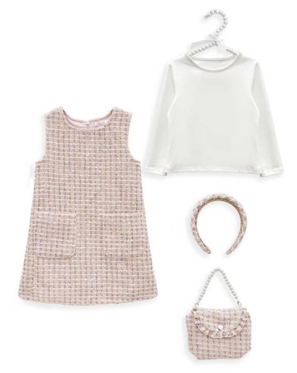 Tweed Pink 4 Peice Set