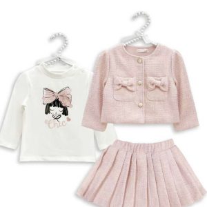 Pink 3 peice Tweed Set