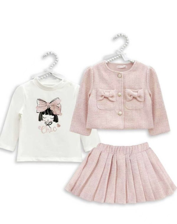Pink 3 peice Tweed Set