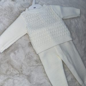 Boys Cream Knitted Set