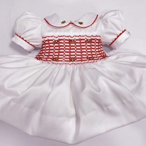 White & Red Dress