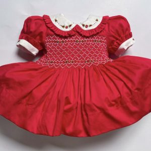 Red Frill Collar Dress
