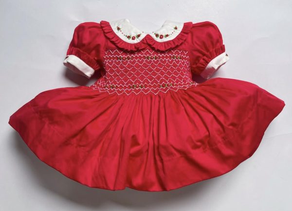 Red Frill Collar Dress