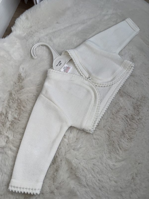 Girls Cream Balero Cardigan