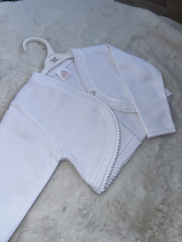 Girls White Balero Cardigan