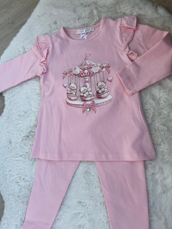 Pink Carousel Leggings Set - Image 2