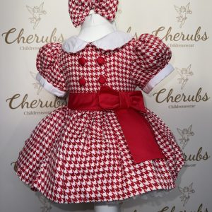 Red & White Classic Dress