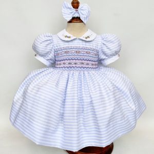 Blue Stripe Pearl Dress