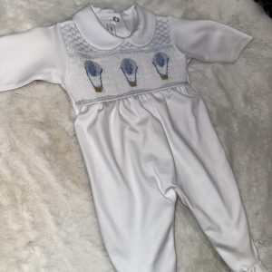 Pima Cotton Air Balloon Baby Grow