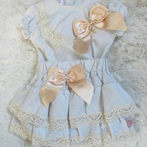 Nude Polka Dot Ribbon Set