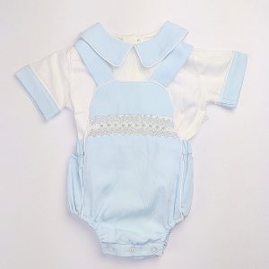 Boys Blue Dungaree Smock