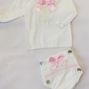 Ivory Lace Baby Blouse Set