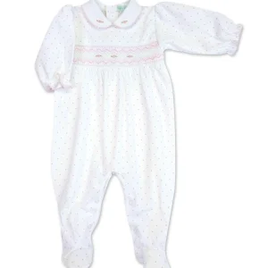 Polka Dot Pima Cotton Baby Grow
