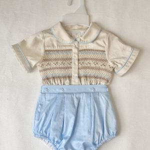 Prince Smocked Romper