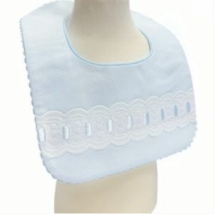 Boy Blue Waffle Bib