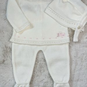 Spanish White & Pink 3 Peice