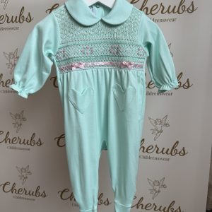 Girls Peppermint Baby Grow