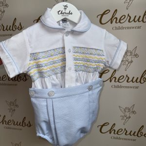 Boys Luxury Blue & Lemon Suit