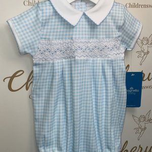 Mini Checks Smocked Romper