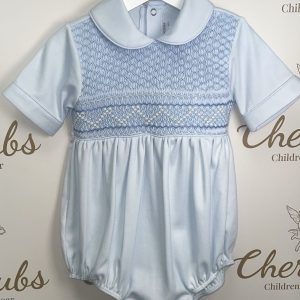 Boys Blue Bubble Romper