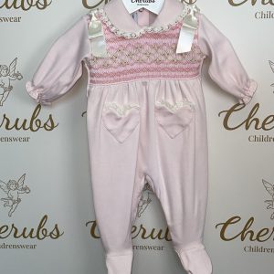 Pink & Cream Baby Grow
