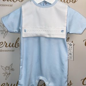Boys Blue Spanish Bib Romper