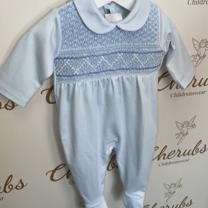 Boys Blue Baby Grow