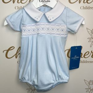 Landry Smocked Bubble Romper