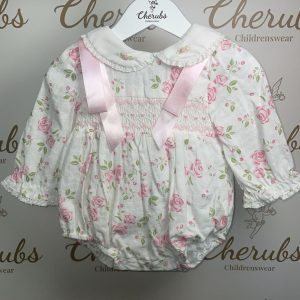 Beau Kid Blossom Smocked Romper